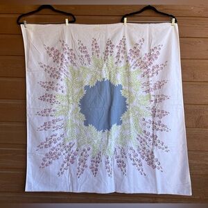Vintage Springtime table cloth.